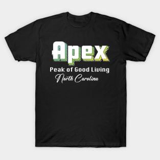 Apex North Carollina Yellow Text T-Shirt